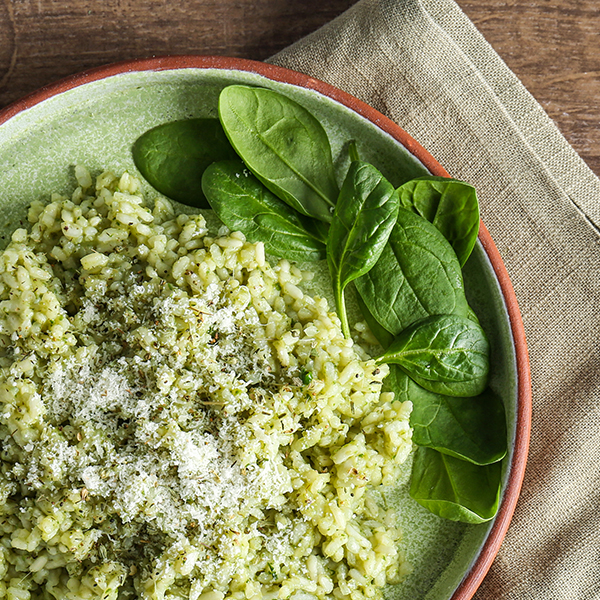 Risotto de espinacas 